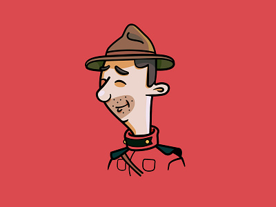 Nice as Heck!! canada character illustration mountie playoff police sticker mule