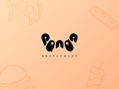 Panda branding design illustrator logo panda restaurant vector