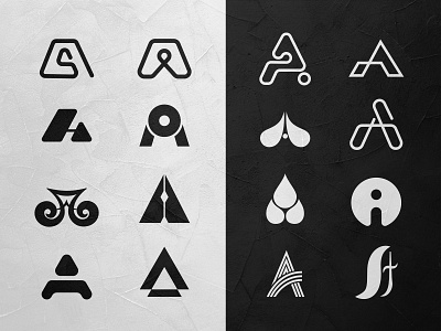 A letter logo branding design letter logo monogram typography