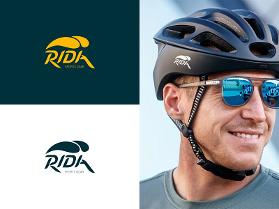 Rida Sports Gear Logo brand branding cyclist des design graphic design illustrator logo sport sports gear visual identiy