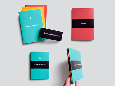 Small Books. Big Ideas. branding frontify notebook
