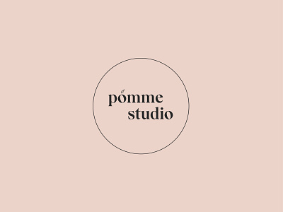 Logo Pomme Studio brand design brand identity branding design graphic design logo logo design logodesign logotype typography