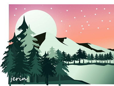 Mountain Landscape adobe creative design illustration illustrator landscape mountains vector