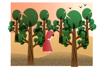 redrobinhood adobe animation art book creative design forest illustration illustrator texture vector