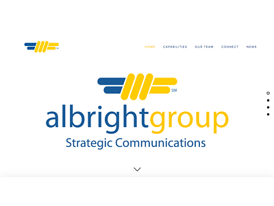 albrightgroup strategic communications (Full Website Design)