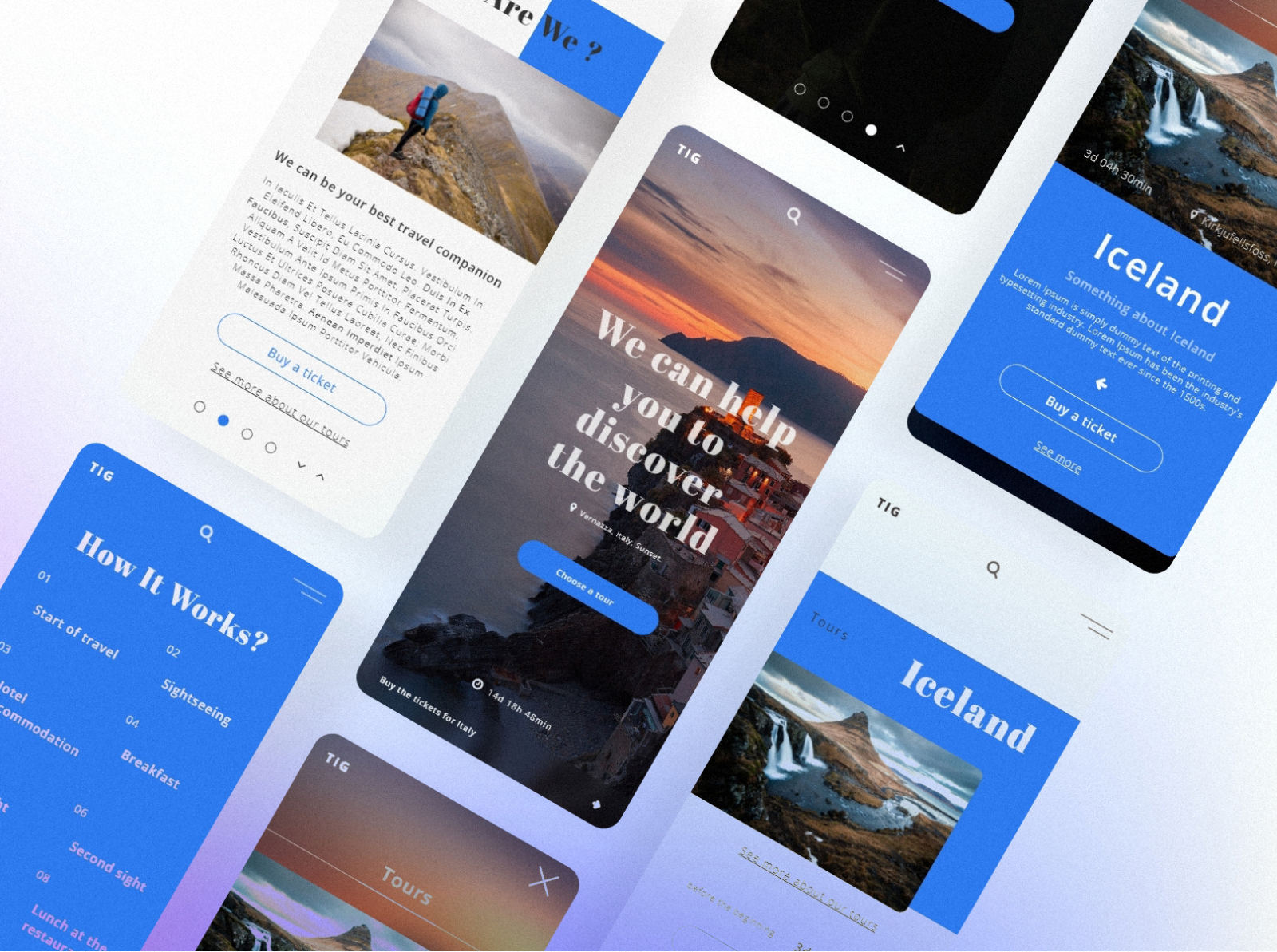 Travel Mobile app Design by Johnny Wolf on Dribbble