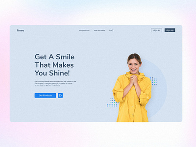 Dental Services Landing page Design