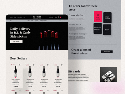 Wine E-commerce Website design cart creative design ecommerce grapes landing product shop store ui uiux ux vineyard wine wine glass winelabel winery