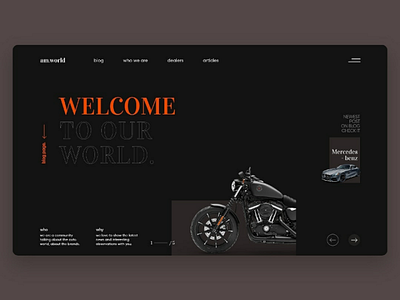 Moto-lovers club motorcycle site webdesign