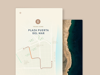 Map Route Preview map mobile navigation route travel ui ux