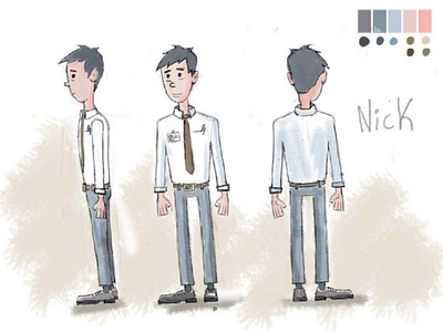 Nick - Character concept character character concept character design characterdesign illustration art manager office worked photoshop photoshop art picture sales manager sketch