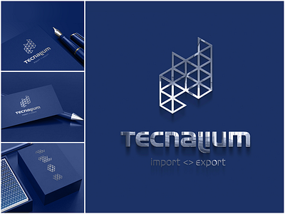 Tecnalium adobe illustrator adobe photoshop blue branding branding and identity branding design company branding company logo company profile construction construction company creative export import logo logo mark logo mark design logodesign logotype visual identity