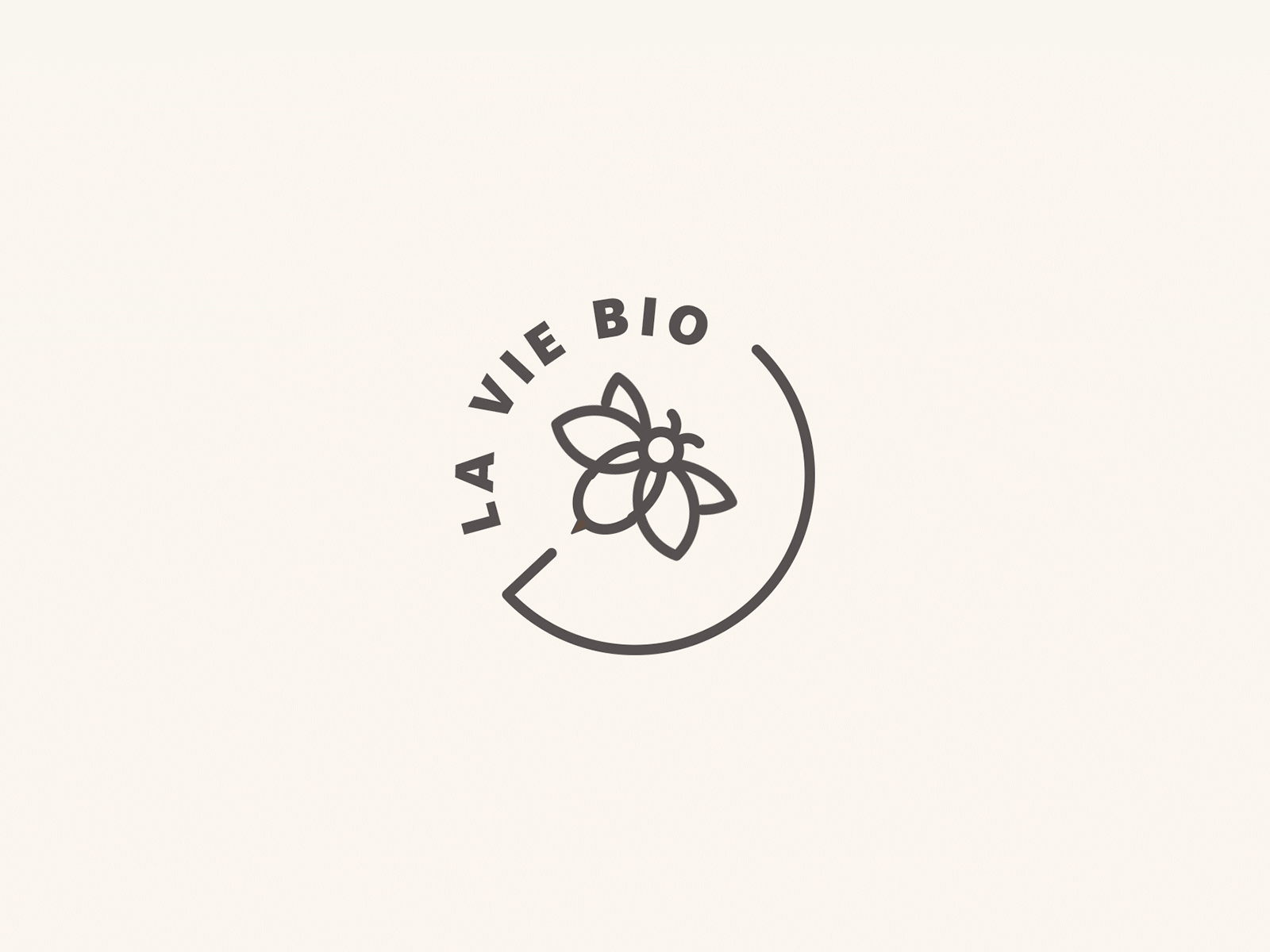 La vie bio art direction beauty beauty logo bee branding branding and identity branding design cosmetic logo cosmetics elegant flower flower logo graphiste identity design logo logo design logotype nature nature logo visual identity