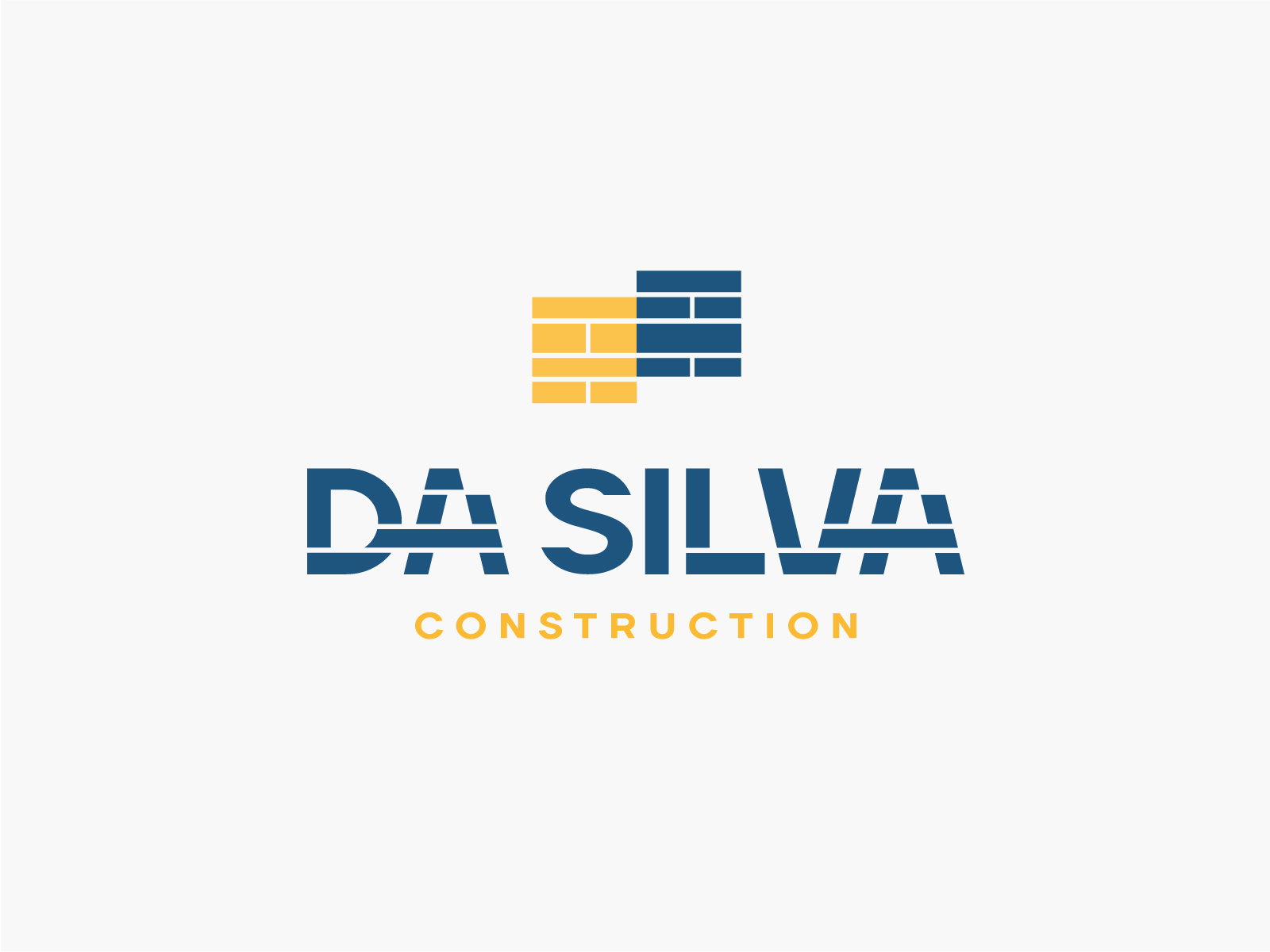 DA SILVA Construction animation design art direction branding branding and identity branding design brick company company brand logo company branding company logo construction direction artistique gift logo logo design logotype masonry modern modern logo structural