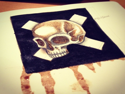 Coffee Skull coffee moleskin sketch skull