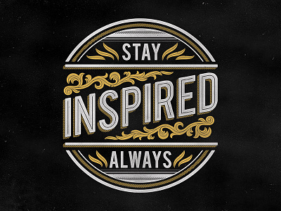 Stay Inspired Always photoshop texture vector