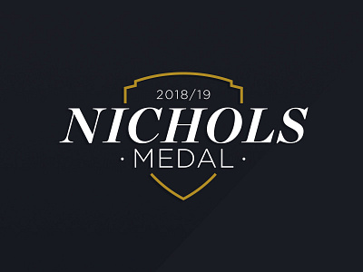 Nichols Medal Logo art artwork branding branding design design digital digital design flat design logo logo design logo design branding ui vector