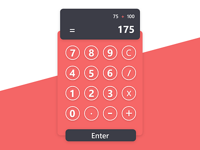 Daily UI 004: Calculator calculator daily ui dailyui design illustration ui ux