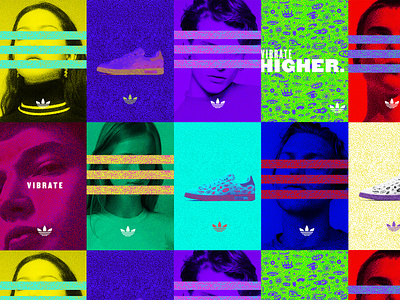 Vibrate Higher attitude branding branding exploration casual color colorful communication contrast culture design fashion illustration layout pattern sport