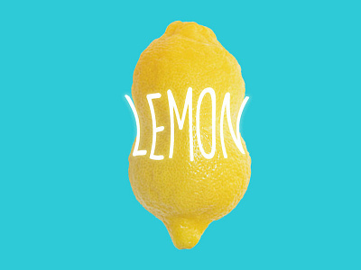 Squeezed Lemon adobe adobe photoshop blue bright bright colors design designs fun illustration lemon summer