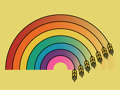 gay wheat america coronavirus equality equity farming illustration kansas lgbtq line art midwest peace queer rainbow