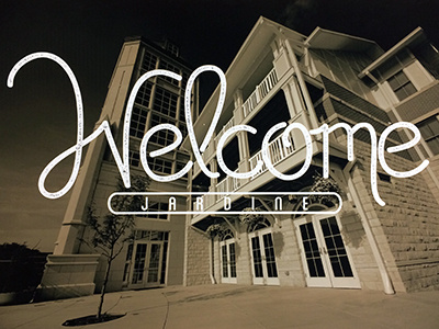 Welcome Signs collegiate custom type distressed dorm hall handlettering housing and dining k state kansas residence w welcome