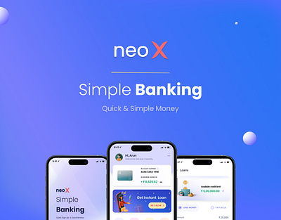 Neo X Simple Banking app branding design finance ui