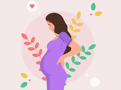 Pregnant girl design girl graphic design illustration illustrator motion graphics vector аватар