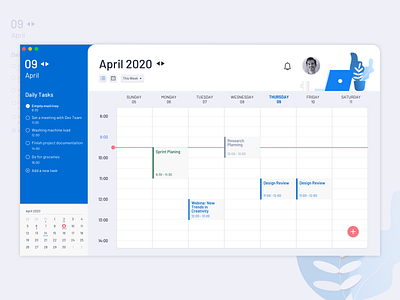 Desktop Calendar Concept