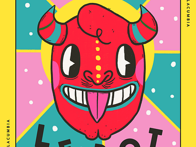 Viernes cumbia devil diablo illustration poster
