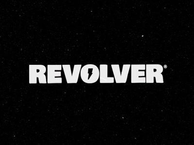 Revoler Studio handmade logotype revolver thunder wordmark