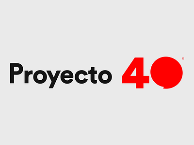 Proyecto 40 - Rejected Proposal advertising artwork brand brand identity design icon logo logotype television wordmark