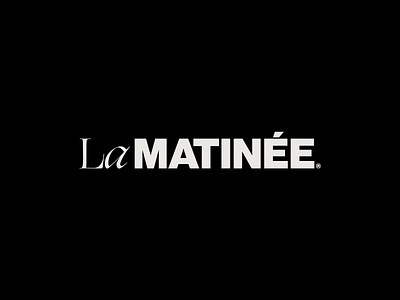La Matinée Podcast Wordmark cinema cinematic classic condensed matinee movie movie poster movie titles movies old podcast podcast art podcast logo podcasting podcasts sans serif theather titles wordmark
