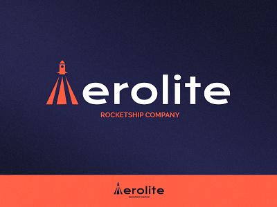 Aerolite - Rocketship Company l Logo Concept branding design flat icon logo minimal vector