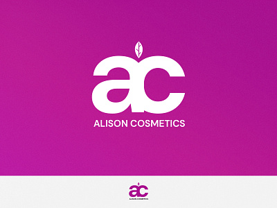 Alison Cosmetics l Logo branding design flat icon identity illustration logo minimal type vector