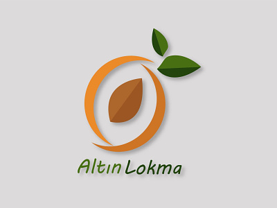 Apricot Logo #02 - Altın Lokma apricot design flat green green logo icon illustration illustrator logo logo design logodesign logos logotype seed vector vector art vectorart yellow