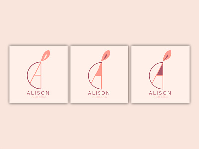 Alison Cosmetics - 30 Days Challenge #01 30 day challenge 30 day logo challenge alison cosmetics design icon illustrator logo logodesign pink vector