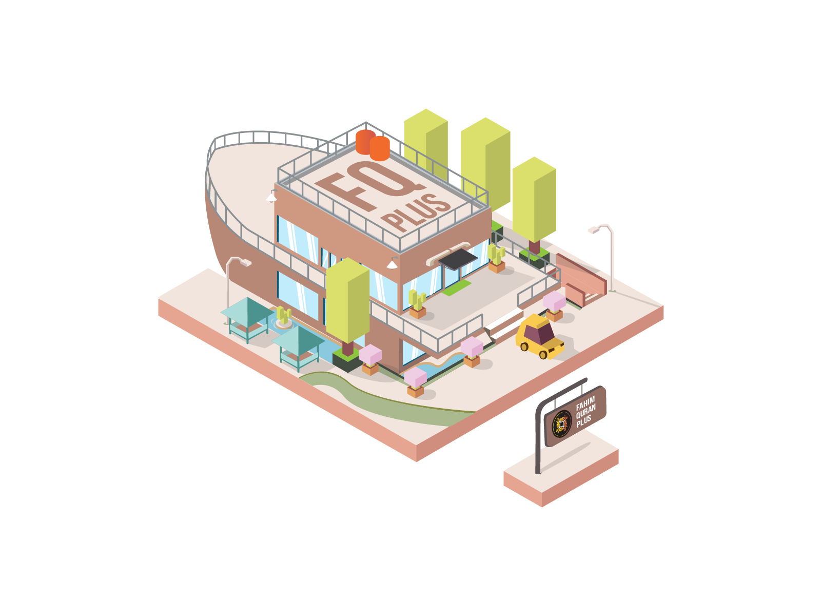 Building Ship FQ Plus Isometric Design by Mang Kokojo on Dribbble