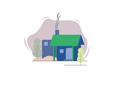 House custom design flat home house illustration vector