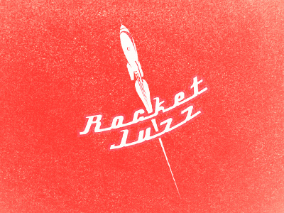 Rocket Juzz juice liquid shot co logo retro rocket vintage