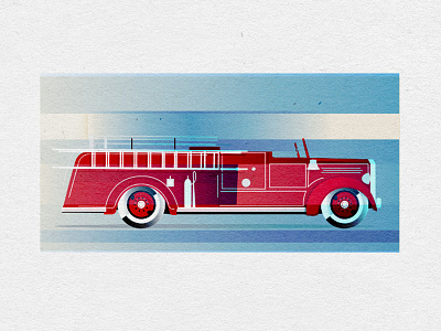 Firetruck auto car firetruck helloeveryone truck vintage