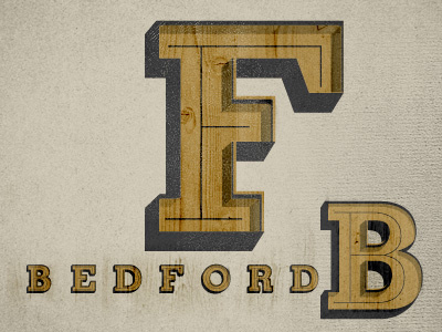 BEDFORD letters type