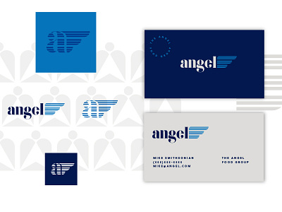 angel angel blue branding icon logo type