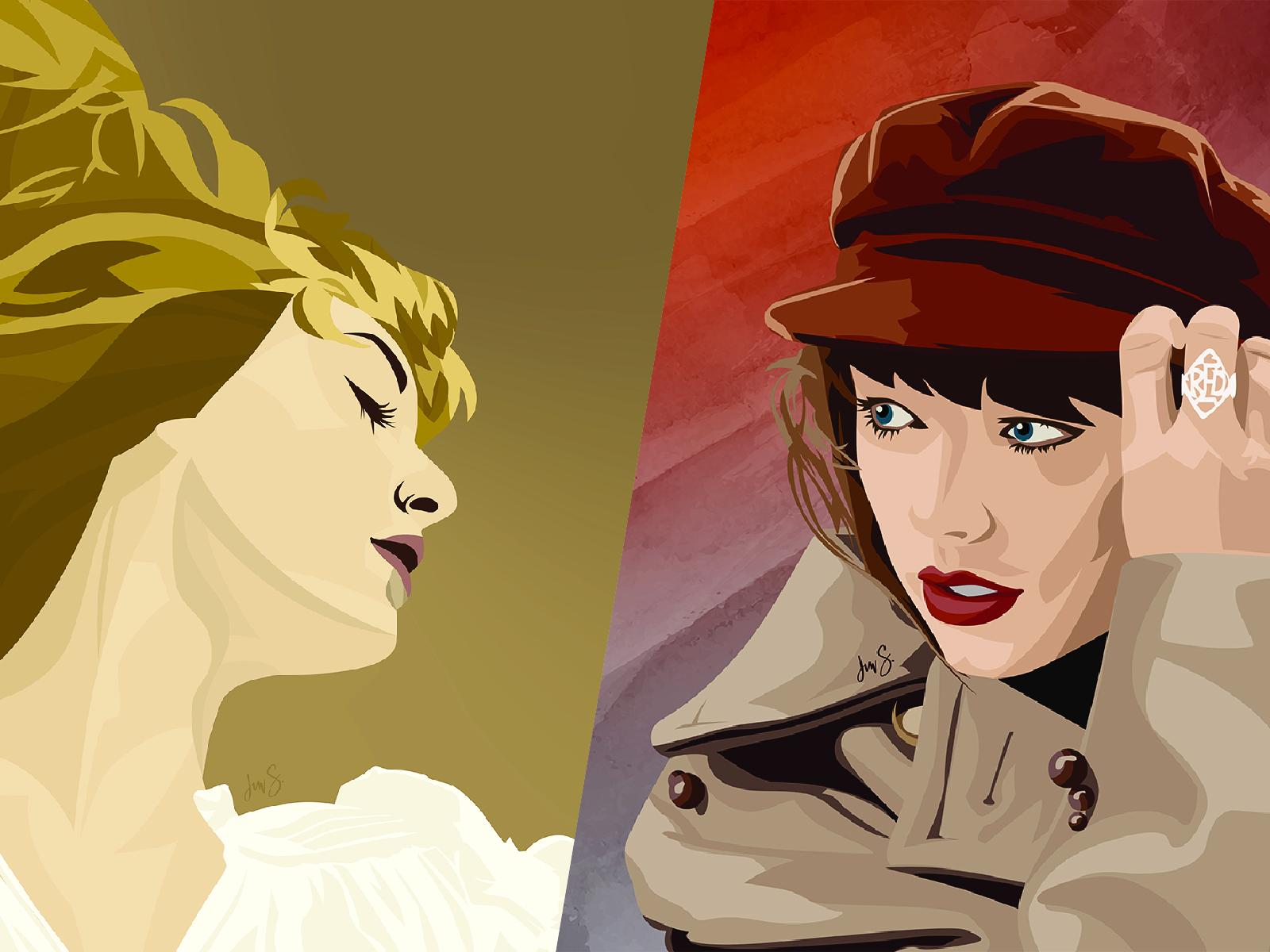Project Swift: Fearless & Red, Taylor's Versions by JM Santos on Dribbble