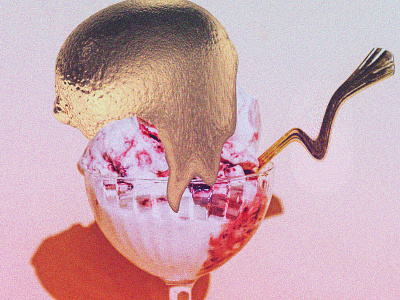 melting point of a golden lemon 80s chillout collage colorful cyberpunk digital art future funk futurewave futuristic graphic design