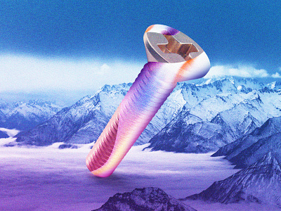 Polar Screw⁠ 80s chillout collage colorful cyberpunk digital art future funk futurewave futuristic graphic design