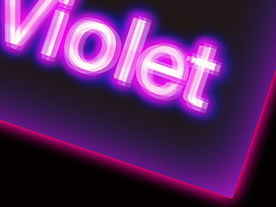 Ultra Violet light titles typography uv