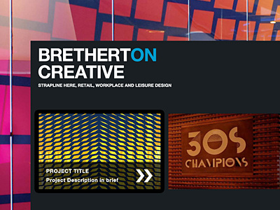 Bretherton Creative ideas portfolio site