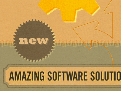 Software Packaging for an illustration packaging retro software