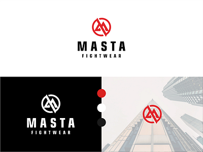 Logo Designs for MASTA apperal brand brand identity circle logo geometri logo letter logo logo logo design logodesign red color sport logo store logo